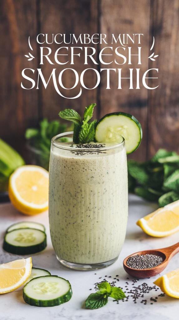 detox smoothies cucumber mint