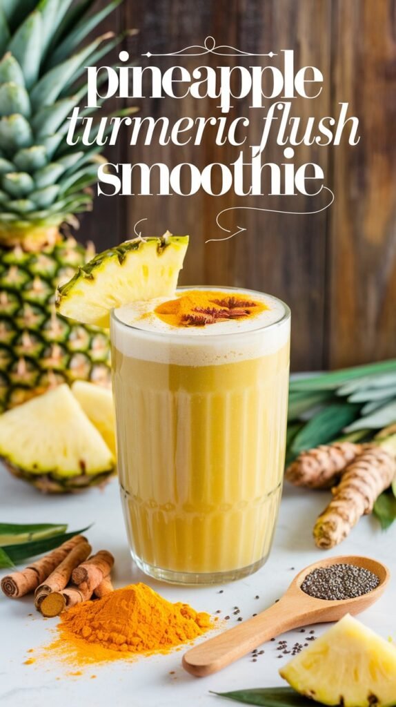 detox smoothies pineapple turmeric