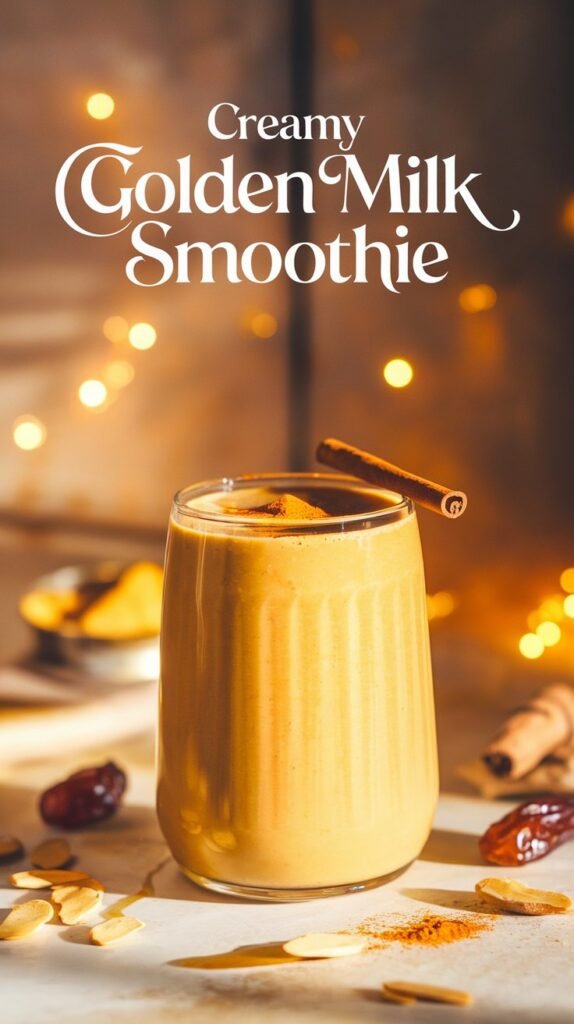 winter smoothies golden milk