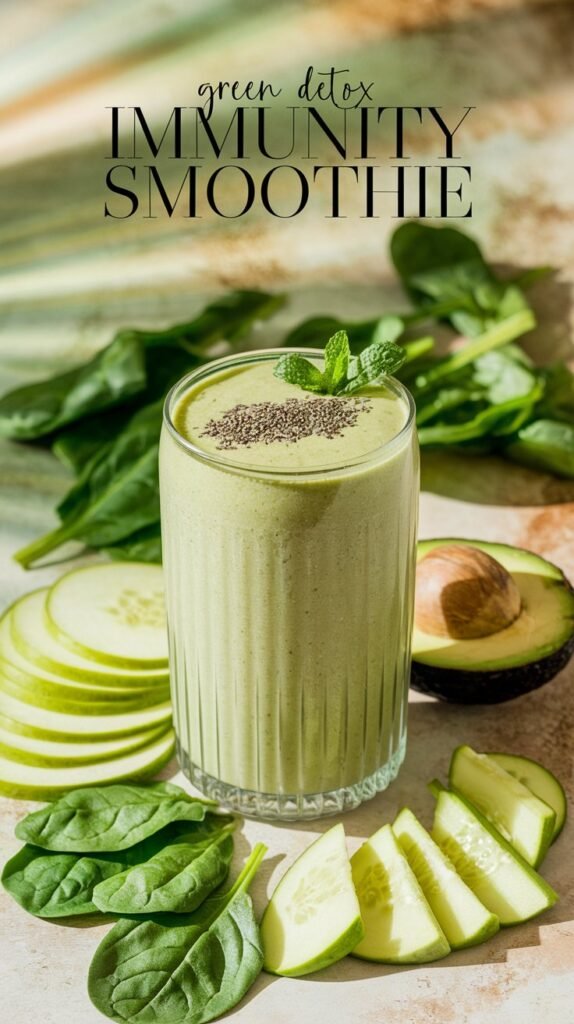 winter smoothies green detox immunity