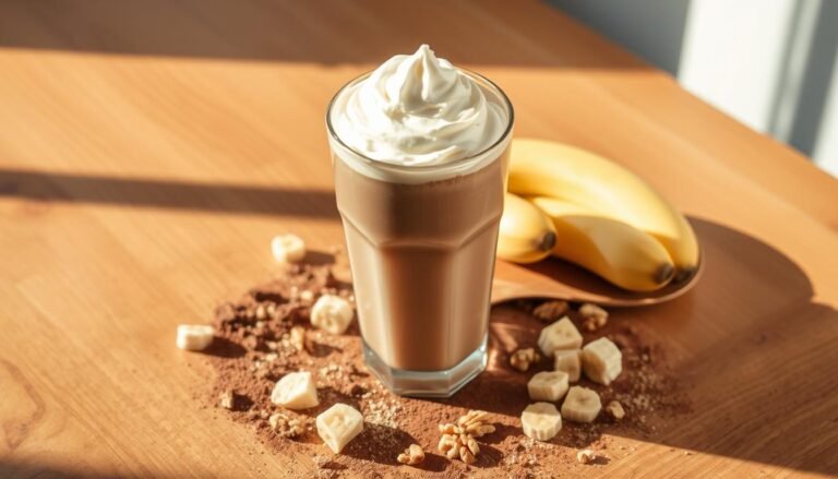 chocolate banana protein shake